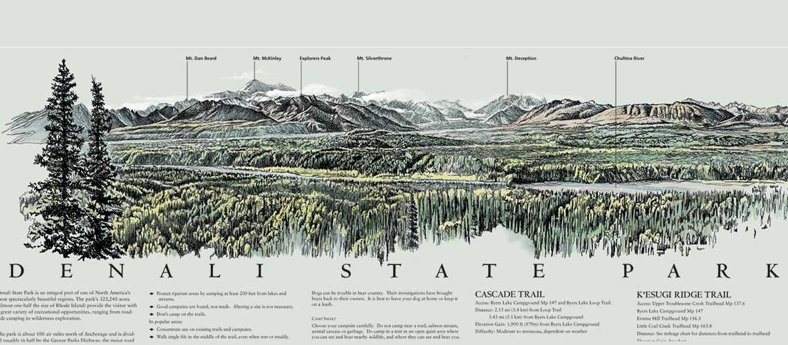 Denali State Park Map and Guide