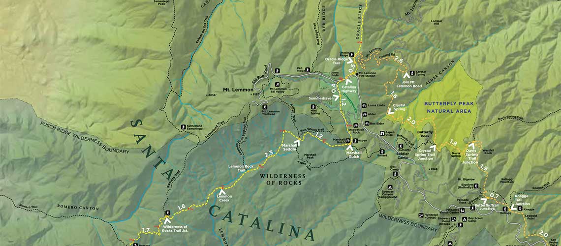 Arizona Trails kiosk map