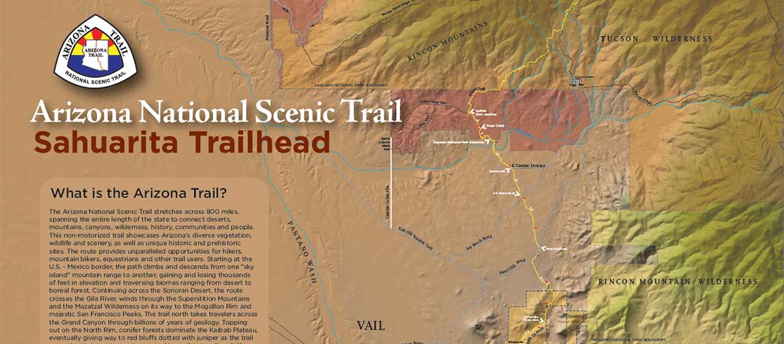 Arizona Trails kiosk map