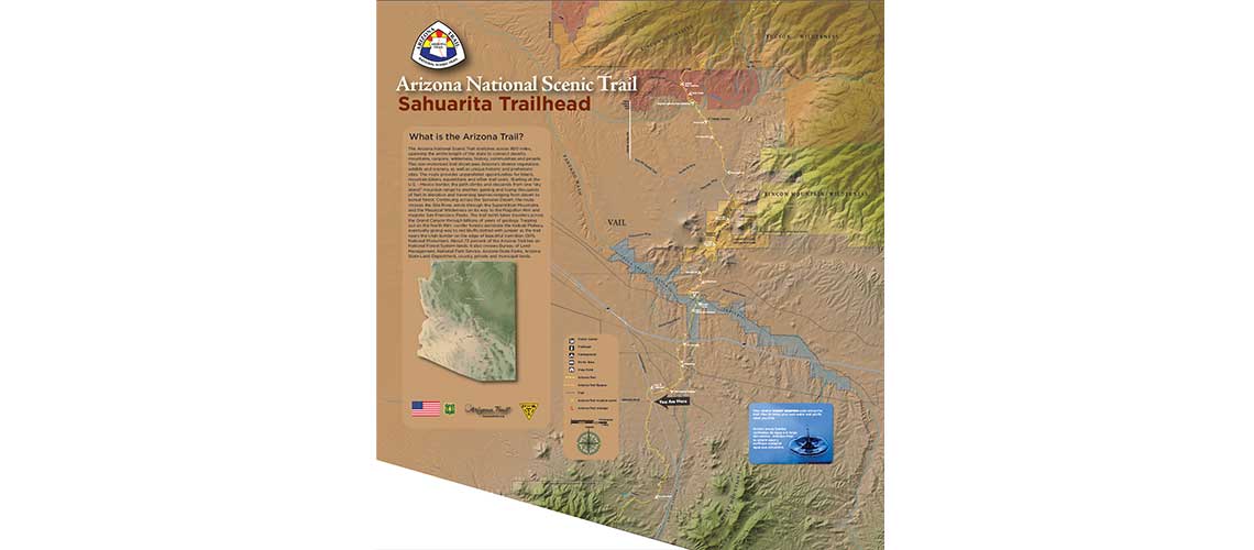 Arizona Trails kiosk map