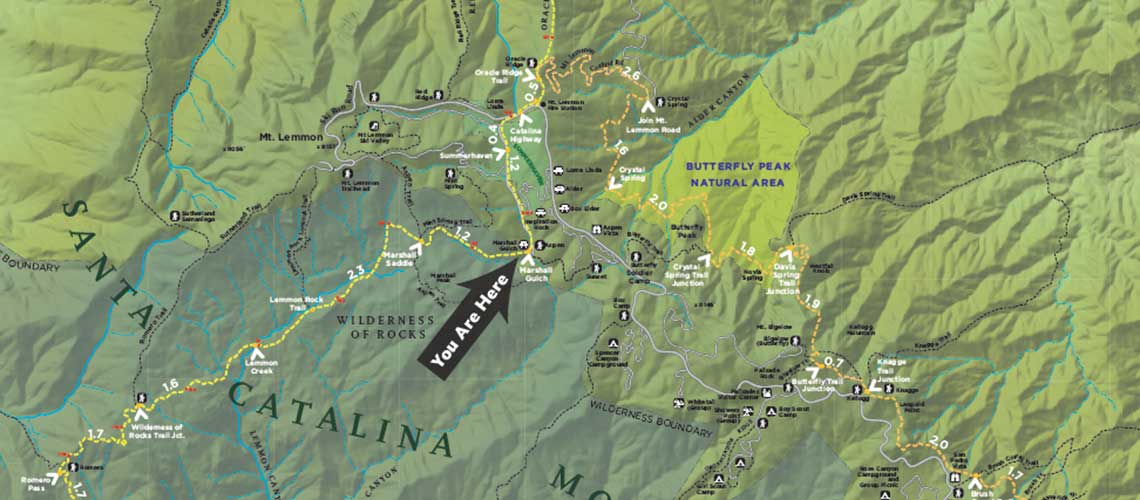 Arizona Trails kiosk map