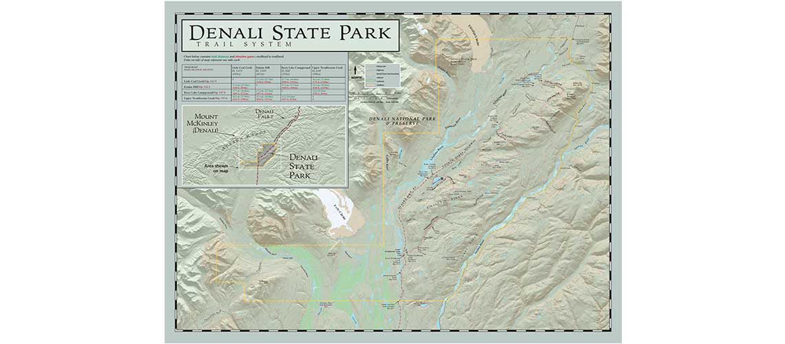 Denali State Park Map and Guide