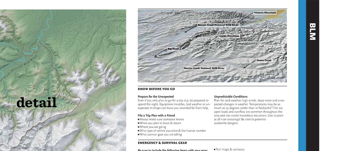 White Mountains Alaska kiosk map